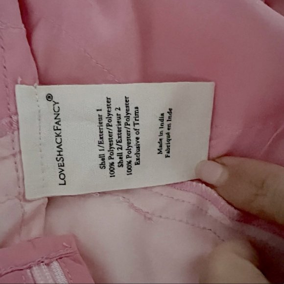 LoveShackFancy Karlina Mini Dress Pastel Pink Colorblock Size 8 NEW with tags - Picture 8 of 10